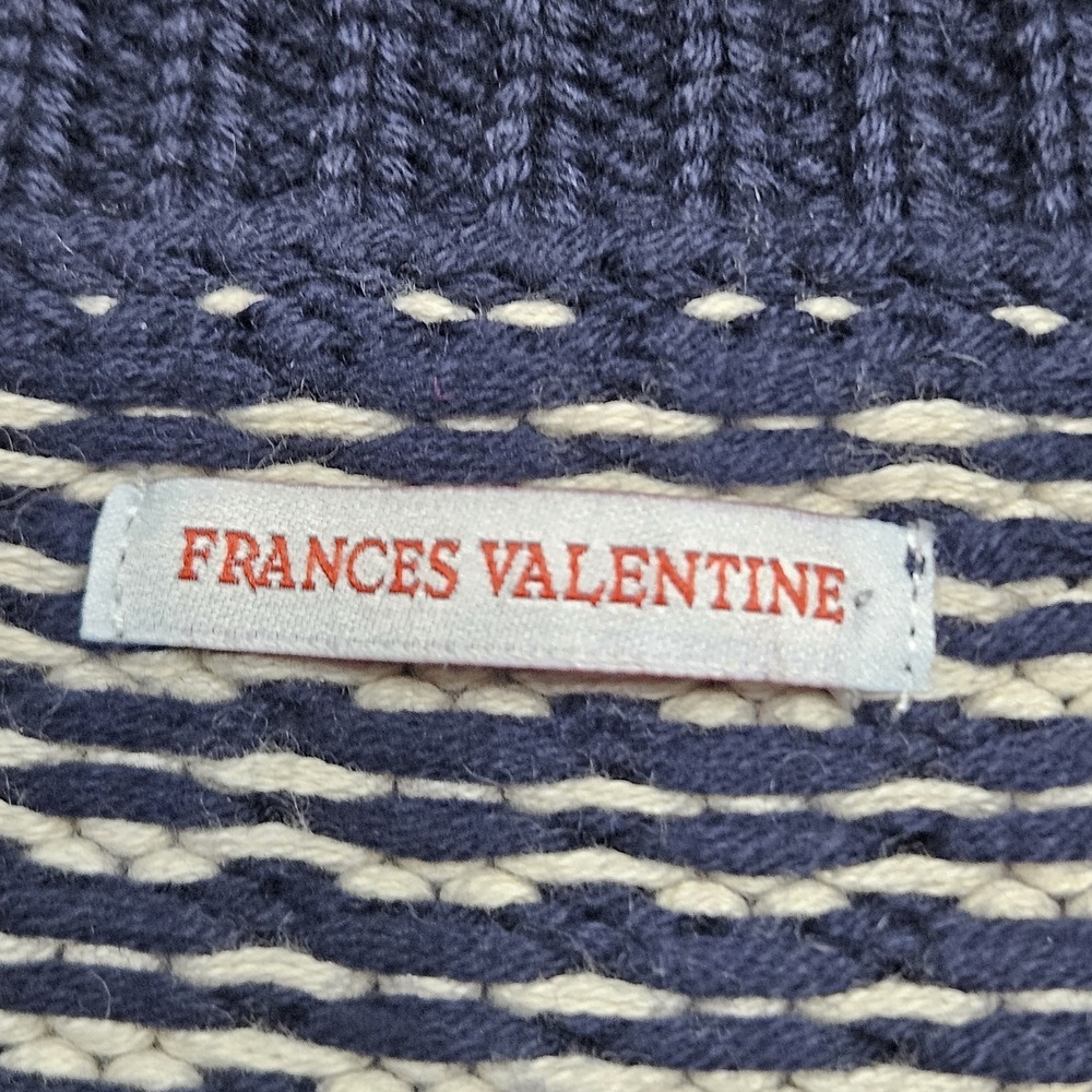 Francis Valentine Blue Natural Archie Cardigan Knit Sweater‎ XL Wool Cashmere - Picture 3 of 16